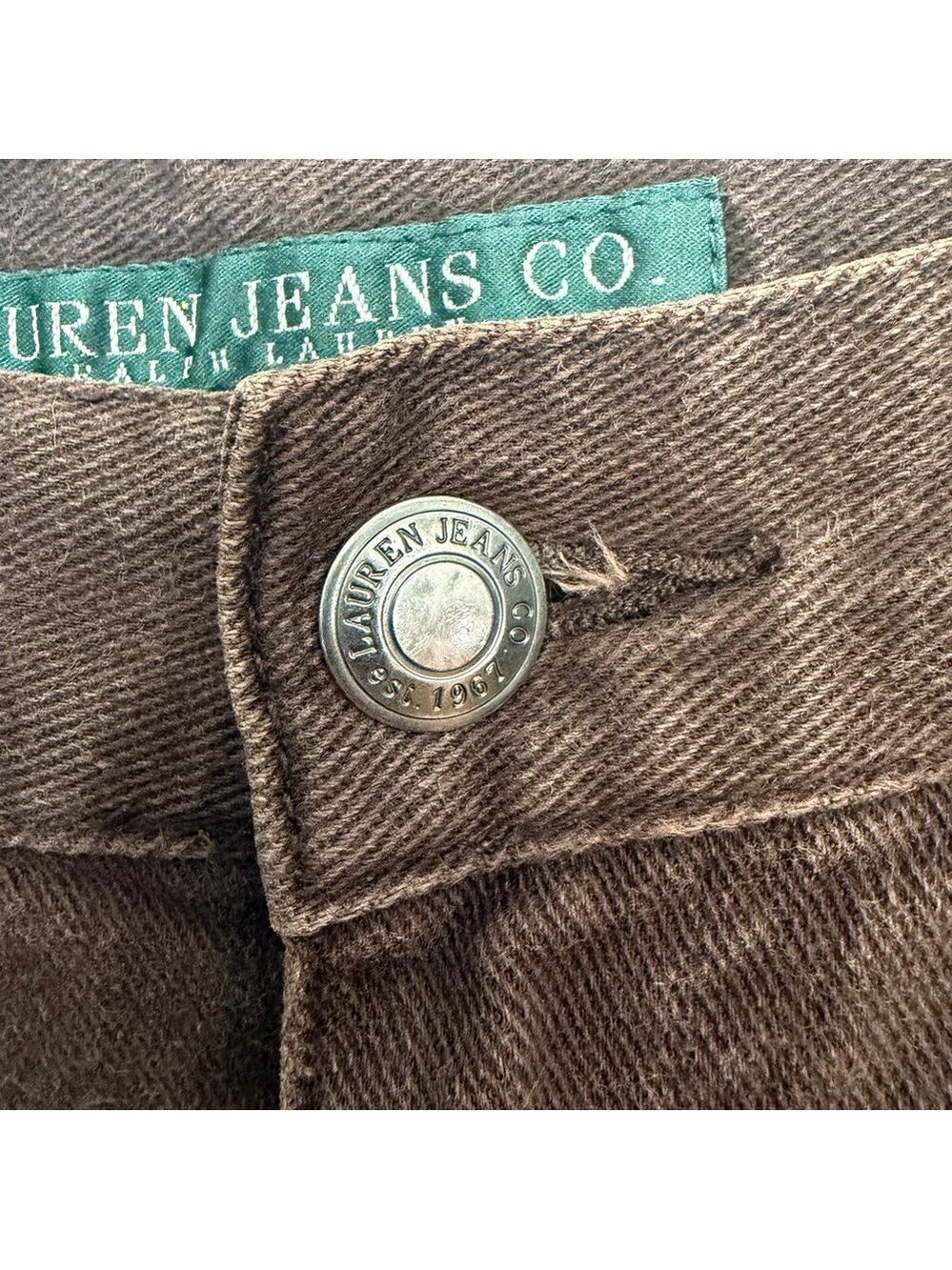 Vintage Ralph Lauren Jeans Co Brown Straight Leg Jeans Size 6 - Picture 6 of 8